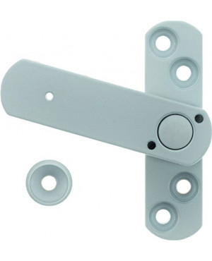 Fenstersicherung 22 1-flg.m.Pilzkopf Alu.weiß