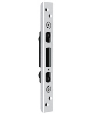 Schließteil 58751 Fallenr./DUO-Bolzenriegel 30x8mm L/R silberf.