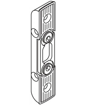 Schließteil 55161 Bolzenr.18mm L/R silberf.