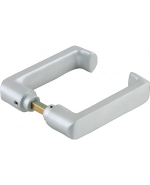 Glastürdrückerpaar RONDO LM Dark Niro f.Drückerführung VK 8mm