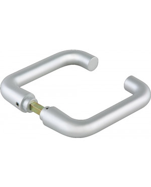 Glastürdrückerpaar Rundform LM Dark Niro f.Drückerführung VK 8mm