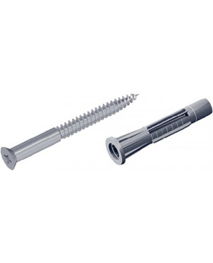 Schraubenset 11602 4,5x50mm Stahl,verzinkt m. Dübeln u. Schrauben