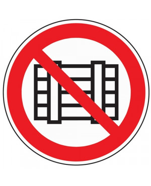 Schild Abstellen o. Lagern verboten D200mm Kunststoff rot/schwarz