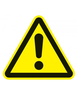 Warnzeichen ASR A1.3/DIN EN ISO 7010 200mm Warnung vor Gefahrenstelle Folie