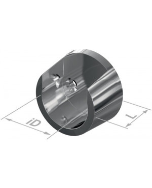 Schrankrohrlager 12162 Ku.verchr.Wandmont.D.25mm