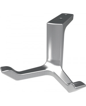 Decken-Mantelhaken 0200 Ausf. zweifach A. 87mm Alu. silberf. elox. H.49mm