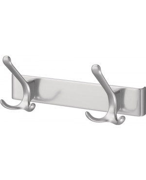 Huthaken-Leiste 0822-0825 2 Hak.A.96mm LM.silberf.elox.H.102mm