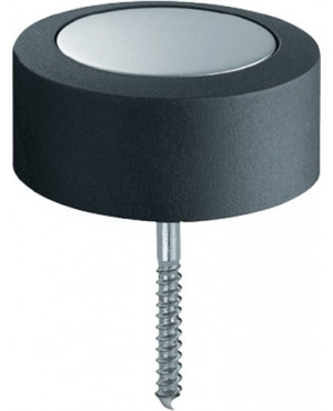 Bodentürpuffer 38 3878 D.48mm H.24mm Alu.naturf./F1 Dübelmontage