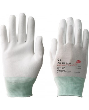 Handschuhe Camapur Comfort 616 Gr.6 weiß PA-Trikot mitPUR EN 388 Kat.II 10 PA