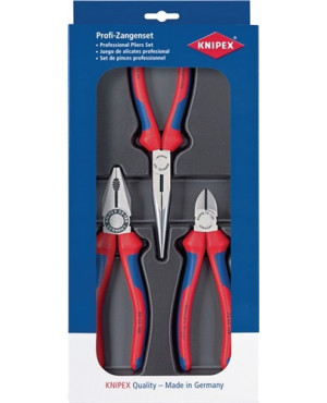 Zangensatz Montage-Paket Inh.3tlg.Ku.-Tiefziehteil KNIPEX