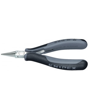 Elektronikgreifzange DIN ISO 9655 L115mm rd. ESD spiegelpoliert 2K-Hüllen Knipex