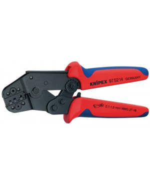 Crimp-Hebelzange L.195mm für unisol.Verbinder 2-K-Griffe Öffnungsfeder Knipex