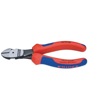 Kraftseitenschneider DIN ISO 5749 L.160mm pol.Form 1 2K-Hülle KNIPEX