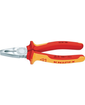 Kombizange L.180mm verchr.2K-Hülle VDE KNIPEX