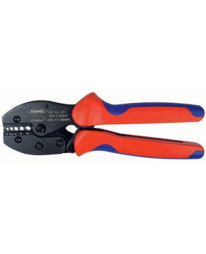 Crimpzange L.220mm 0,5-10mm2 unisol.Kabelsch. KNIPEX m.Mehrkomp.-Hüllen