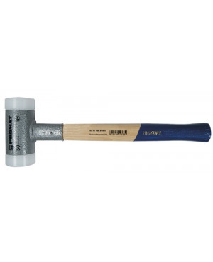 Schonhammer Gesamt-L.330mm Kopf-D.30mm Hickory rückschlagf.hart Nyl. weiß PROMAT