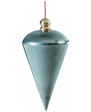 Senklot 400g Birnenform Zink-Druckguss anschr.Messingkopf