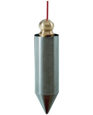Senklot 200g zylindrische Form STA anschr.Messingknopf o.Schnur