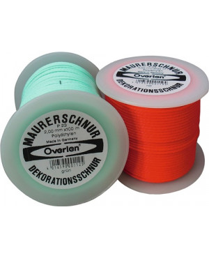 Maurerschnur L.20m D.1mm 15 kg PE rot