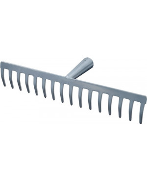 Straßenrechen Arbeits-B.395mm Zinken-L.55 mm,16 Zinken m.konischer Dülle,o.Stiel