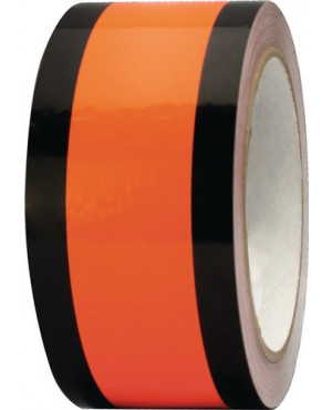 Schilderabdeckband Aufdruck o.B.50mm L.33m schwarz/orange