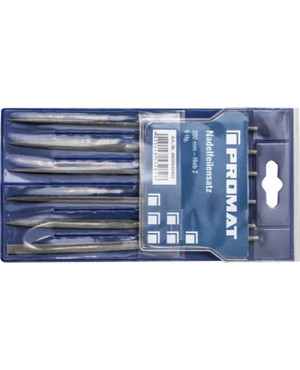 Nadelfeilensatz L.200mm Hieb 2 6-teilig PROMAT