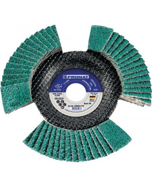 Fächerscheibe D.125mm K.80 gewölbt INOX/Stahl ZK PROMAT