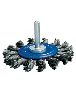 Rundbürste D.75mm 6mm Drahtstärke 0,5mm Stahldraht 12mm 20000min-¹ PROMAT