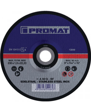 Trennscheibe INOX D115x1,5mm ger.INOX Bohrung 22,23mm PROMAT