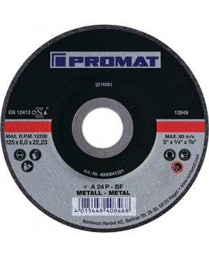 Schruppscheibe D230xS6mm gekr.STA Bohrung 22,23mm PROMAT