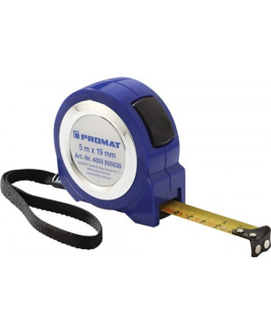Taschenrollbandmaß L.5m Band-B.19mm mm/cm EG II ABS Selbstarretierung PROMAT
