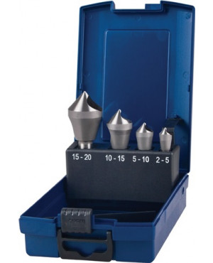 Querlochsenkersatz 2-5/5-10/10-15/15-20mm HSS-Co 4 tlg. Ku.-Kassette PROMAT