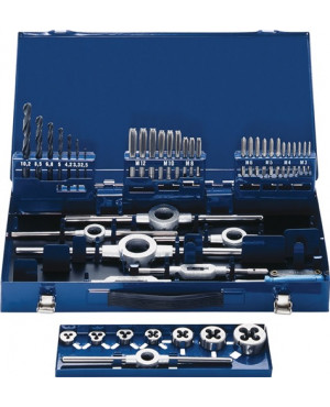 Gewindeschneidzeugsatz M3-M12 45tlg.HSS Metallkassette PROMAT