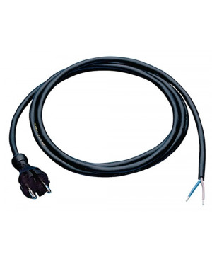 Anschlussleitung H07RN-F 2x1 mm² 3m m.Konturenstecker schwarz