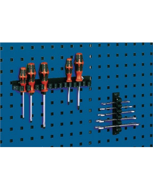 Klemmhalter B.300mm Anz.Aufnahmen 13 f.Lochplatten 3St./Btl.BOTT