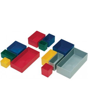 Einsatzkasten 216x108x63mm grau PS f.Schubalden u.Sortimenskästen LA-KA-PE