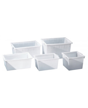 Kunststoffbehälter eck.60l PE natur L480xB480xH370mm konische Form GRAF