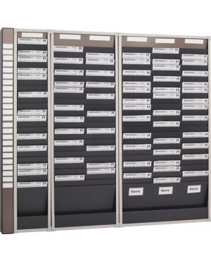 Planungstafel H750xB80xT75mm Index Mit 10 Fächern