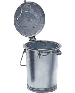 Mülleimer 35l Stahlbl.TZN m.Bügel
