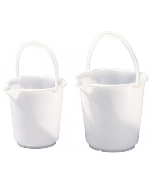 Eimer 17,0l HD-Polyethylen natur Kunststoffbügel D.330mm H.315mm HÜNERSDORFF