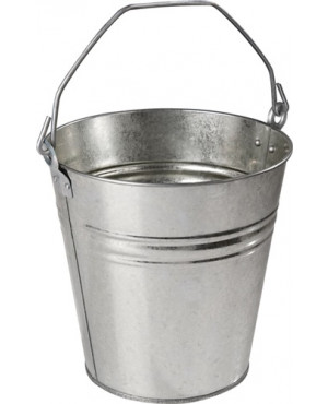Eimer 12,5l Stahlblech,verz.silber D.300mm H.300mm