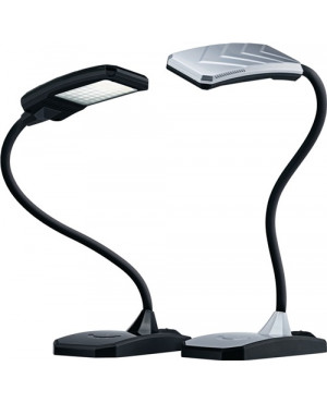 Schreibtischleuchte Ku.silber m.Standfuß u.USB-Anschluss m.LED