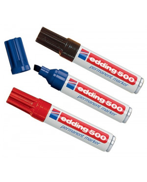 Permanentmarker 500 blau Strich-B.2-7mm Keilspitze EDDING