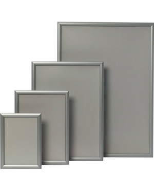 Klapprahmen Plakatmaß DIN A3 Klemmprofil 24mm silberf.elox.