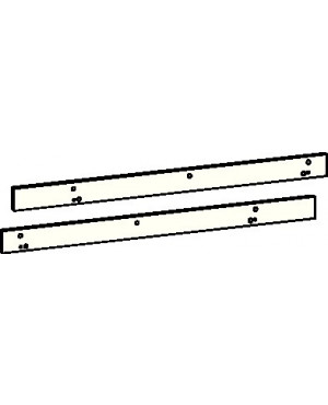 Montageplattenset Gleitsch. G-SR/BG weiß RAL 9016