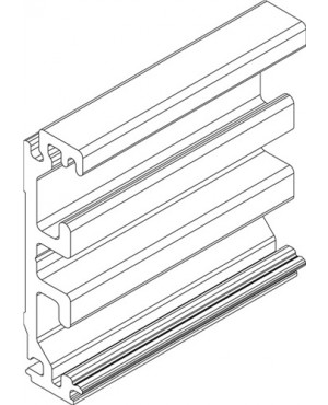 Zargenausgleichsprofil Wandmont.Alu.EV1 L.1650mm Levolan 60/120