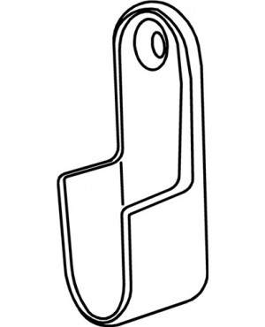 Schrankrohrlager SL 322 Zinkdruckg.vern.Wandmont.30x15