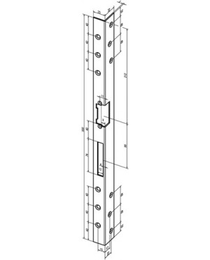 Sicherh.-Winkelschließbl.312 L.500mm S.3mm STA dukatengold DIN R