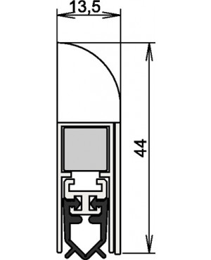 Türdichtung Wind-Ex Nr. 1-311 Ausl.1-s.L.735mm