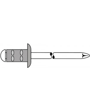 Blindniet PolyGrip® Nietschaft dxl 4,0x10,0mm Alu/Stahl 100 St.GESIPA
